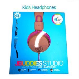 J Buddies studio wireless kids headphones, purple 2022.